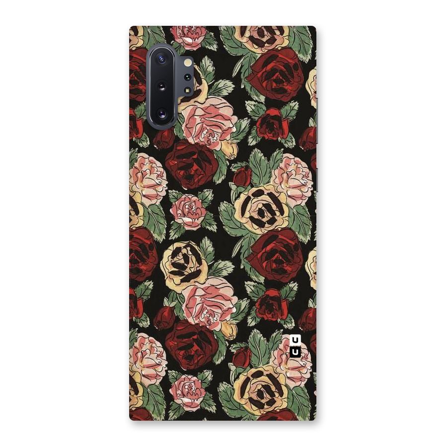 Dark Pastel Flowers Back Case for Galaxy Note 10 Plus