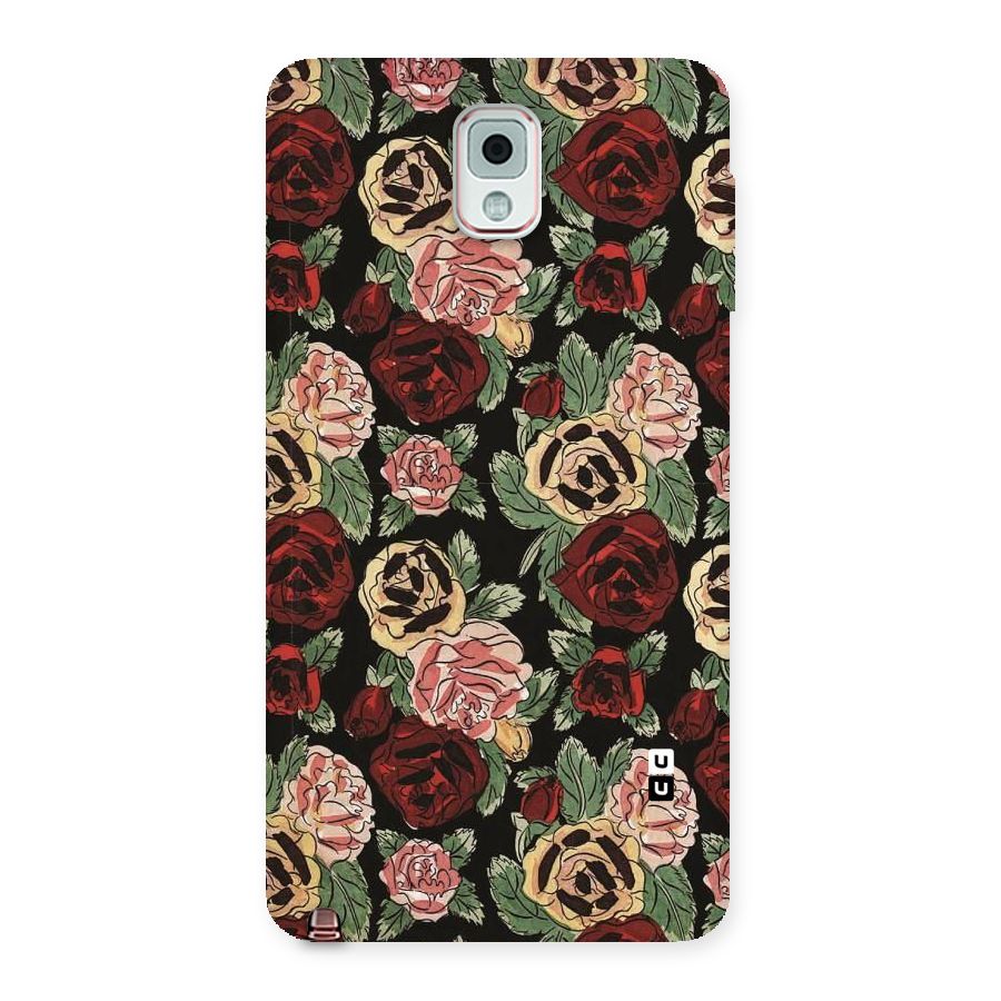 Dark Pastel Flowers Back Case for Galaxy Note 3