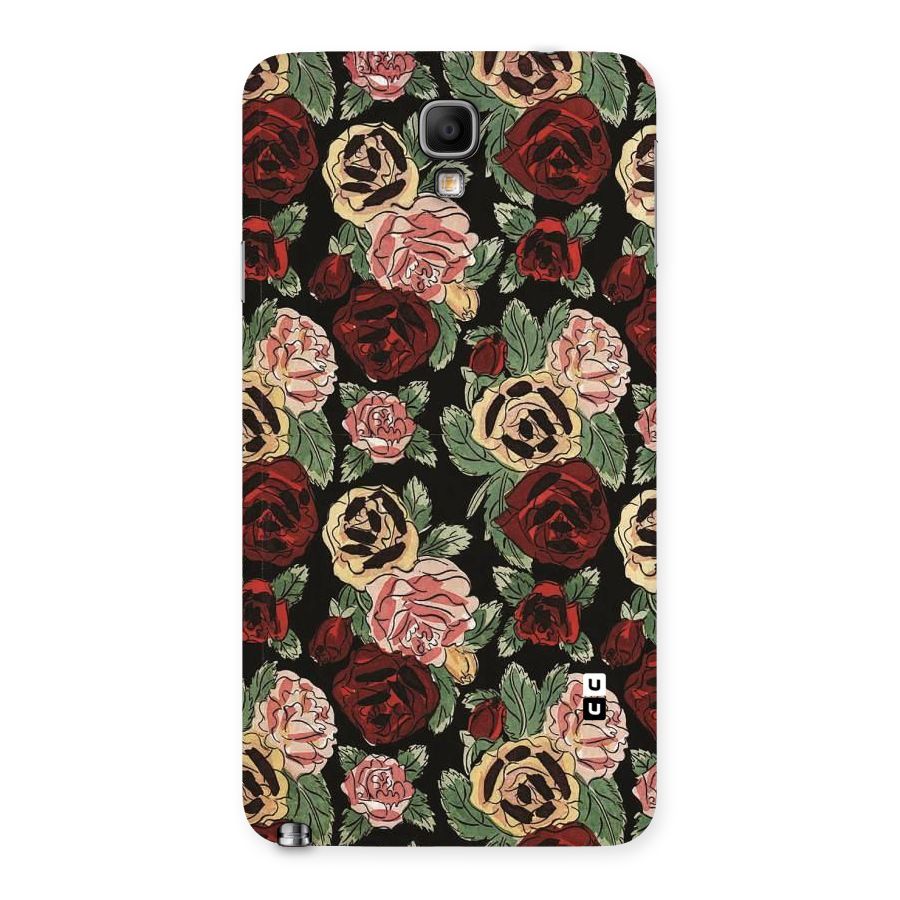 Dark Pastel Flowers Back Case for Galaxy Note 3 Neo