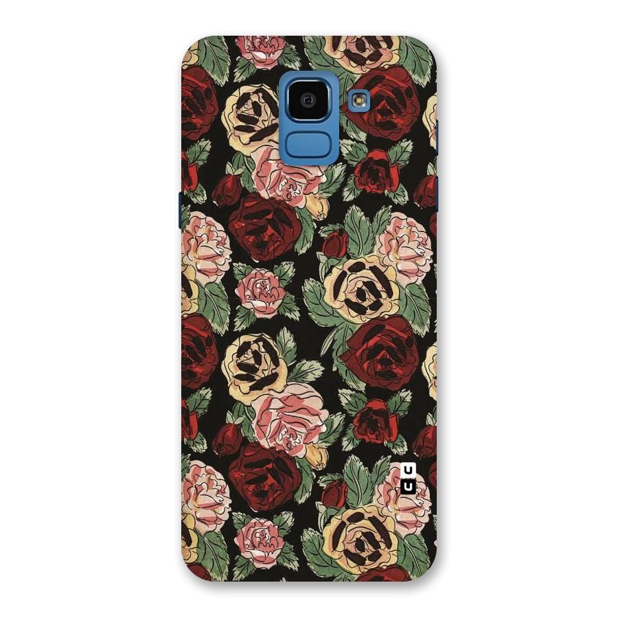 Dark Pastel Flowers Back Case for Galaxy On6
