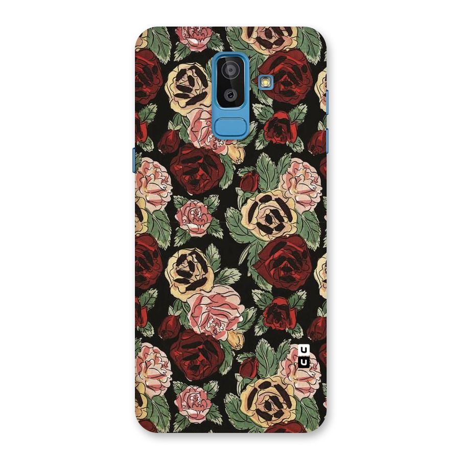 Dark Pastel Flowers Back Case for Galaxy On8 (2018)