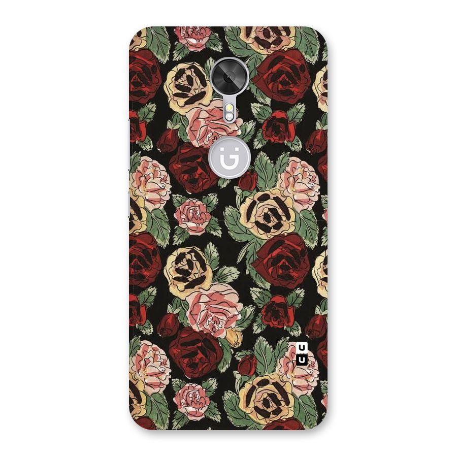 Dark Pastel Flowers Back Case for Gionee A1