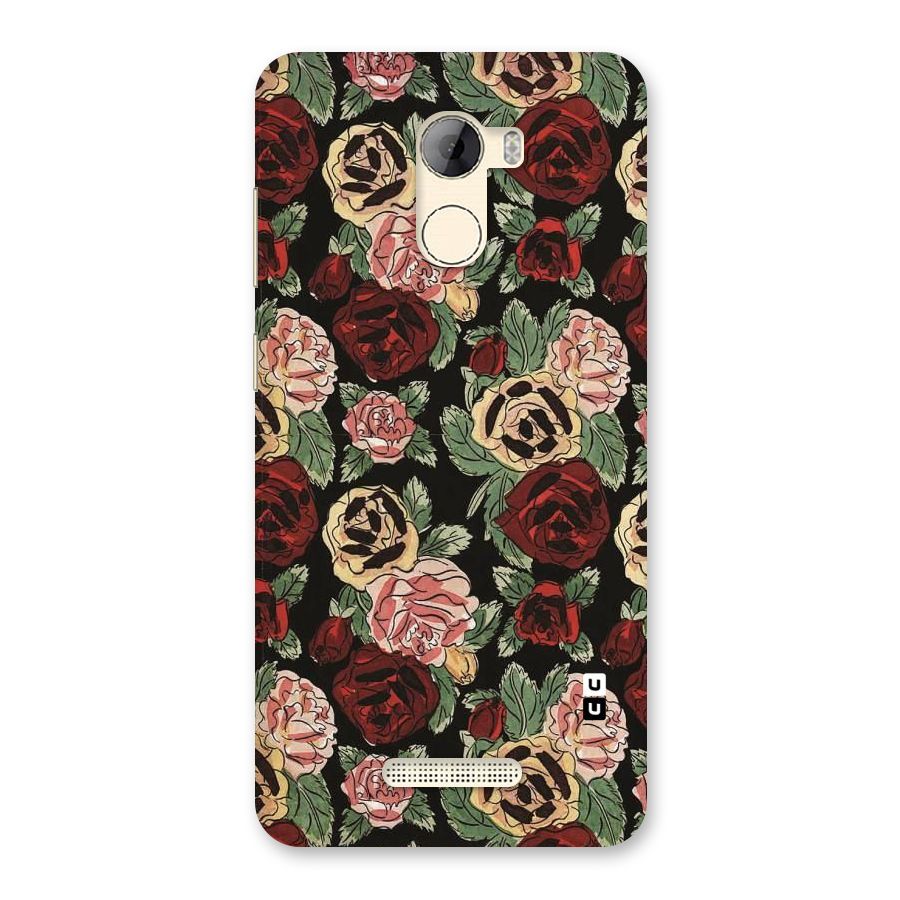Dark Pastel Flowers Back Case for Gionee A1 LIte
