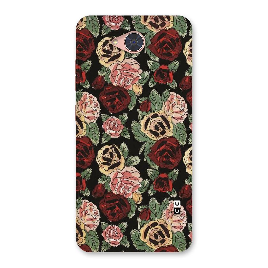 Dark Pastel Flowers Back Case for Gionee S6 Pro