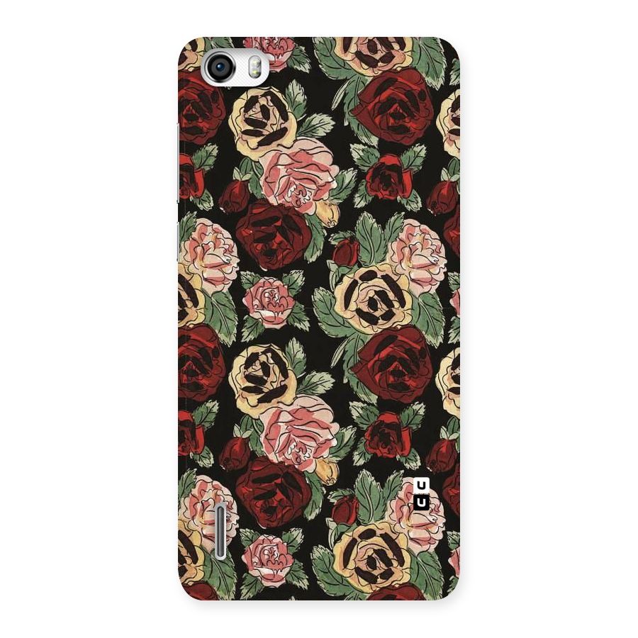 Dark Pastel Flowers Back Case for Honor 6