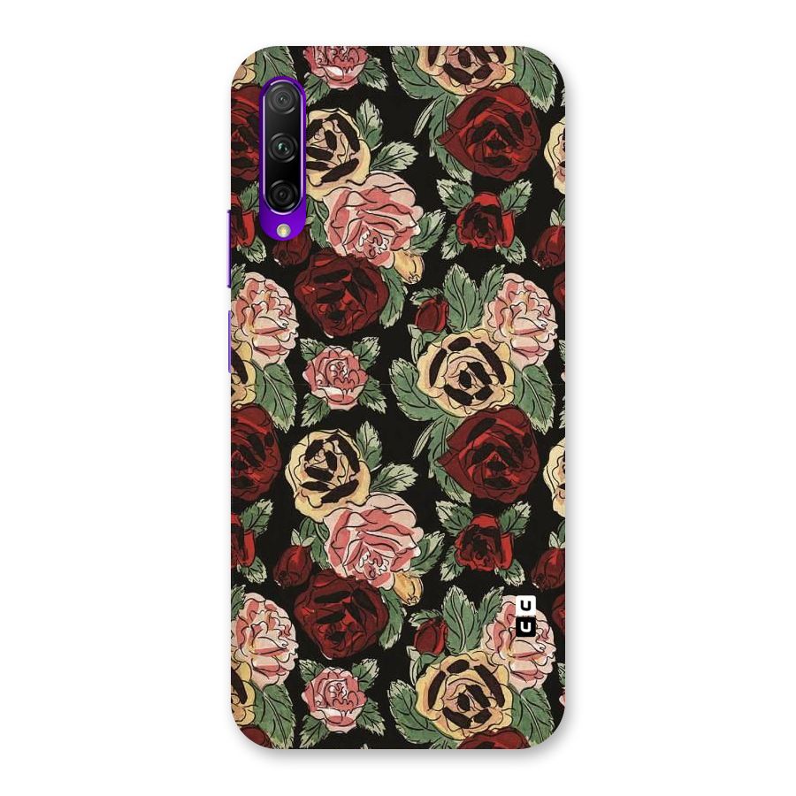 Dark Pastel Flowers Back Case for Honor 9X Pro