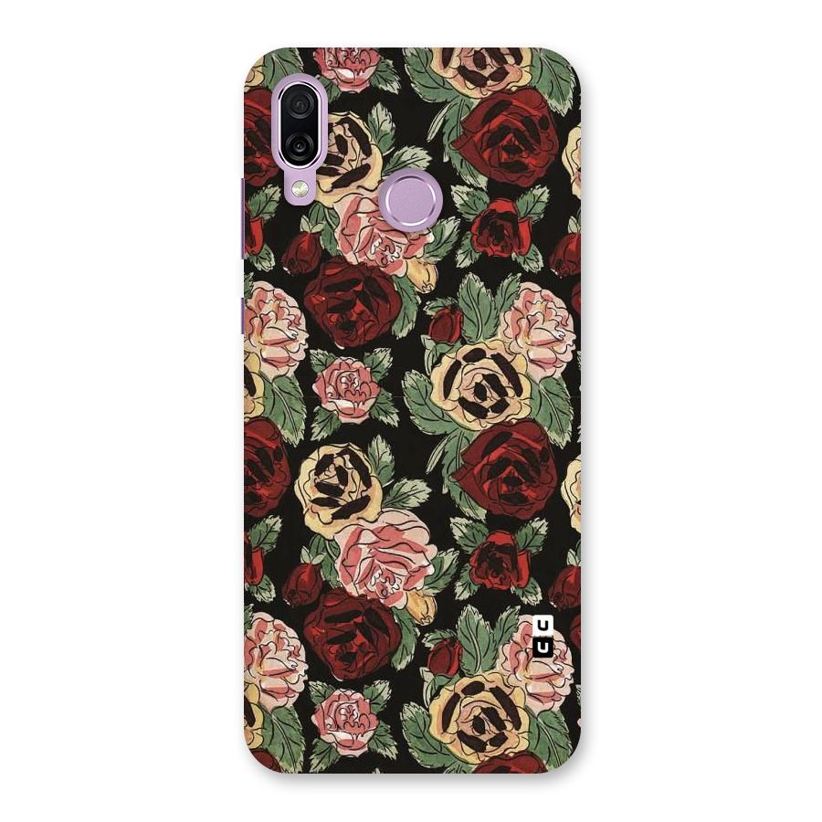 Dark Pastel Flowers Back Case for Honor Play