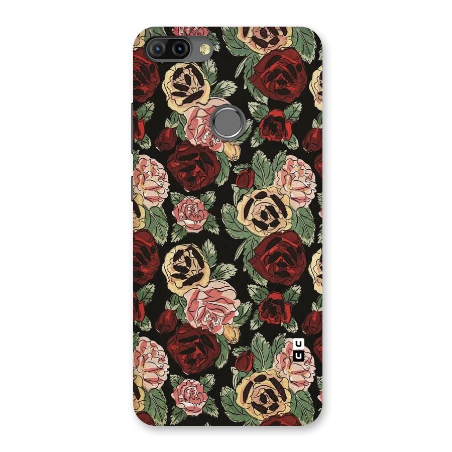 Dark Pastel Flowers Back Case for Infinix Hot 6 Pro