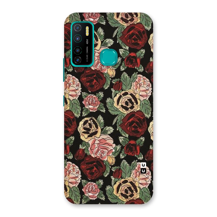 Dark Pastel Flowers Back Case for Infinix Hot 9 Pro