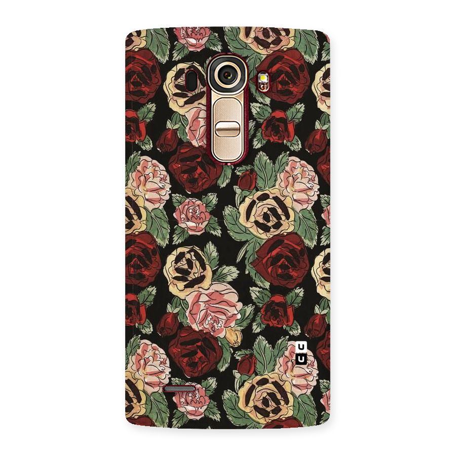 Dark Pastel Flowers Back Case for LG G4