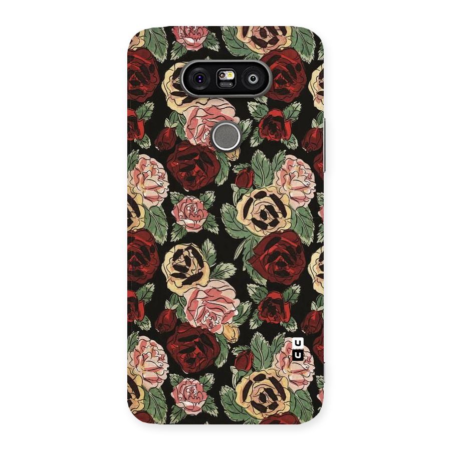 Dark Pastel Flowers Back Case for LG G5