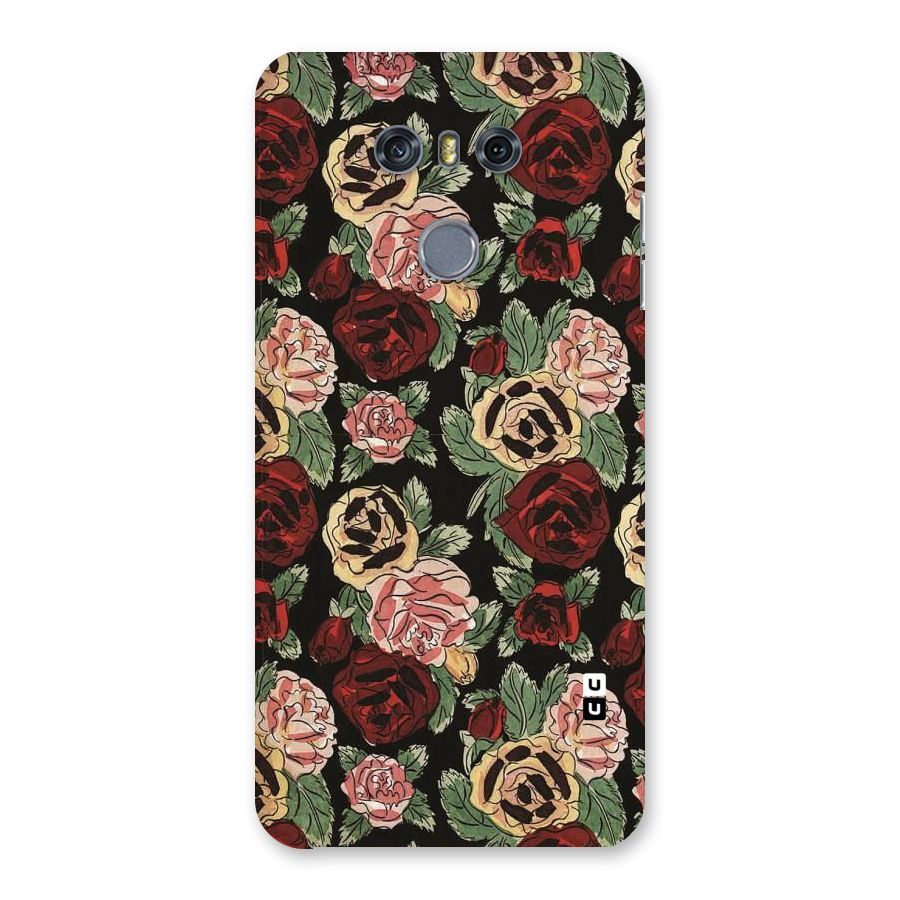 Dark Pastel Flowers Back Case for LG G6