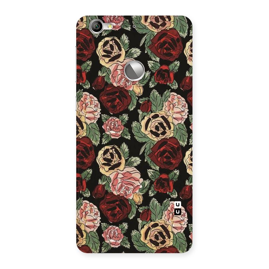 Dark Pastel Flowers Back Case for LeTV Le 1s