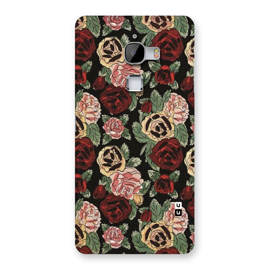 Dark Pastel Flowers Back Case for LeTv Le Max