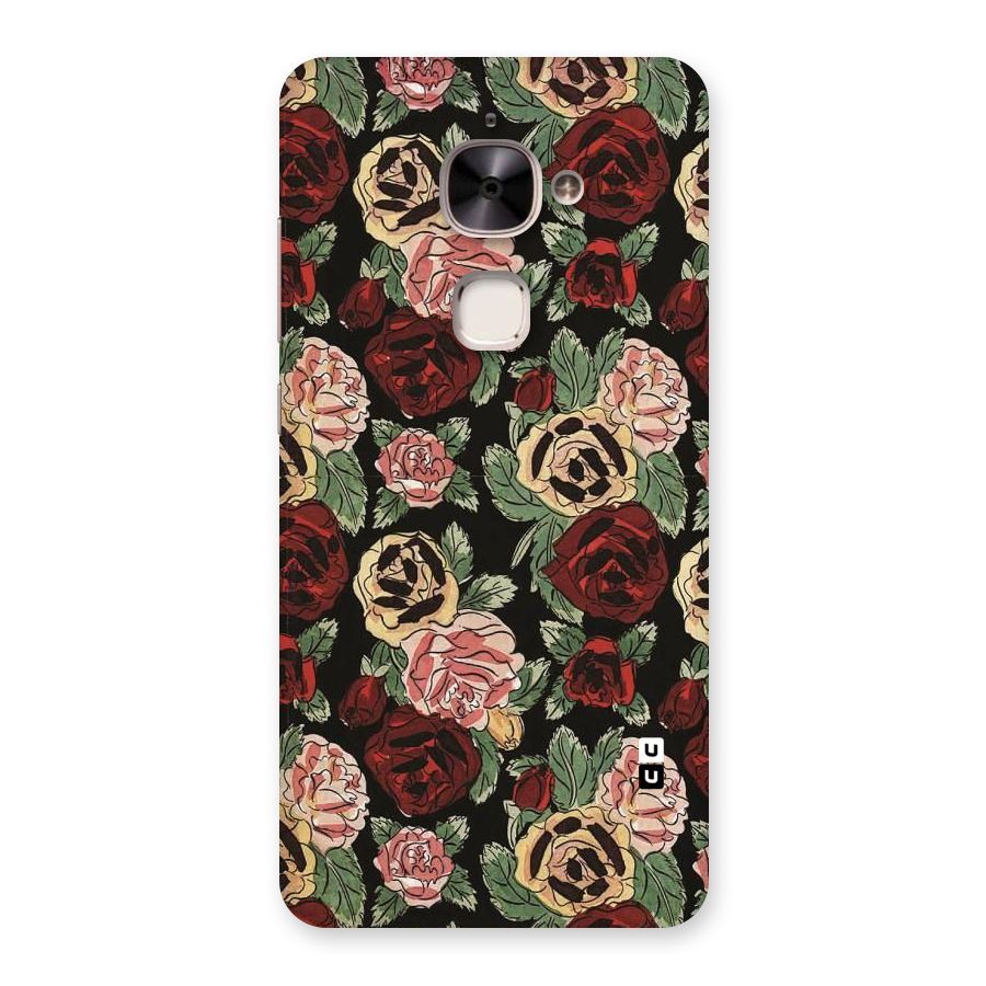 Dark Pastel Flowers Back Case for Le 2