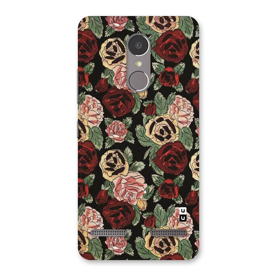 Dark Pastel Flowers Back Case for Lenovo K6 Power
