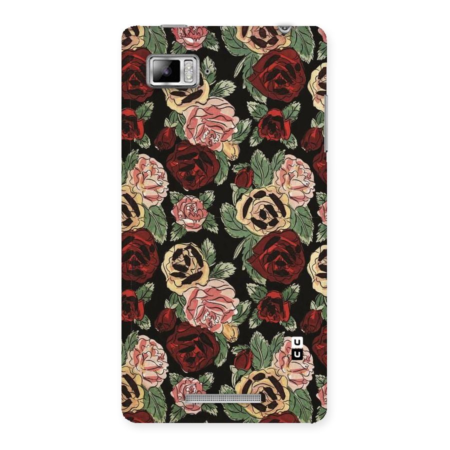 Dark Pastel Flowers Back Case for Lenovo Vibe Z K910