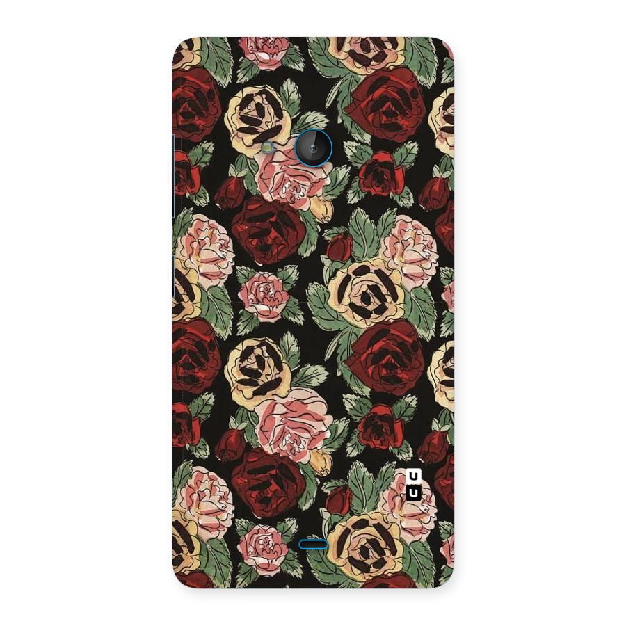 Dark Pastel Flowers Back Case for Lumia 540