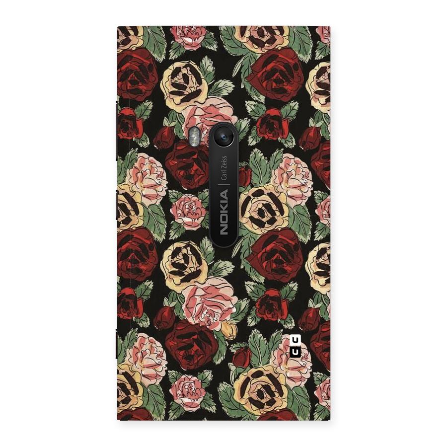 Dark Pastel Flowers Back Case for Lumia 920