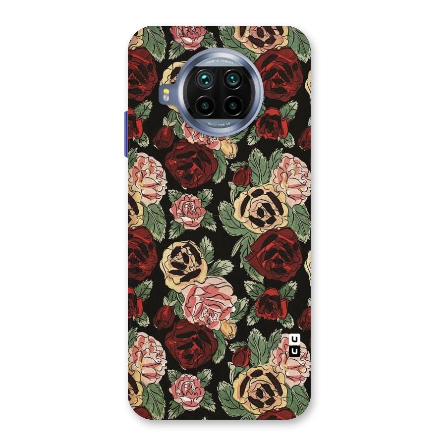Dark Pastel Flowers Back Case for Mi 10i