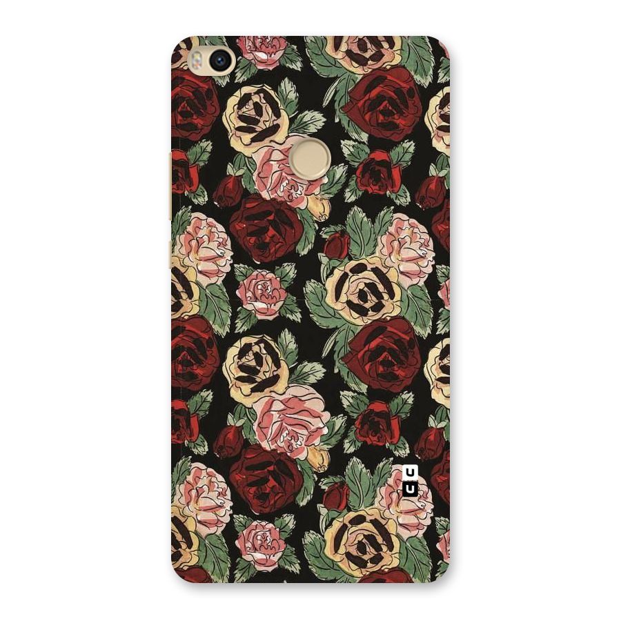 Dark Pastel Flowers Back Case for Mi Max 2