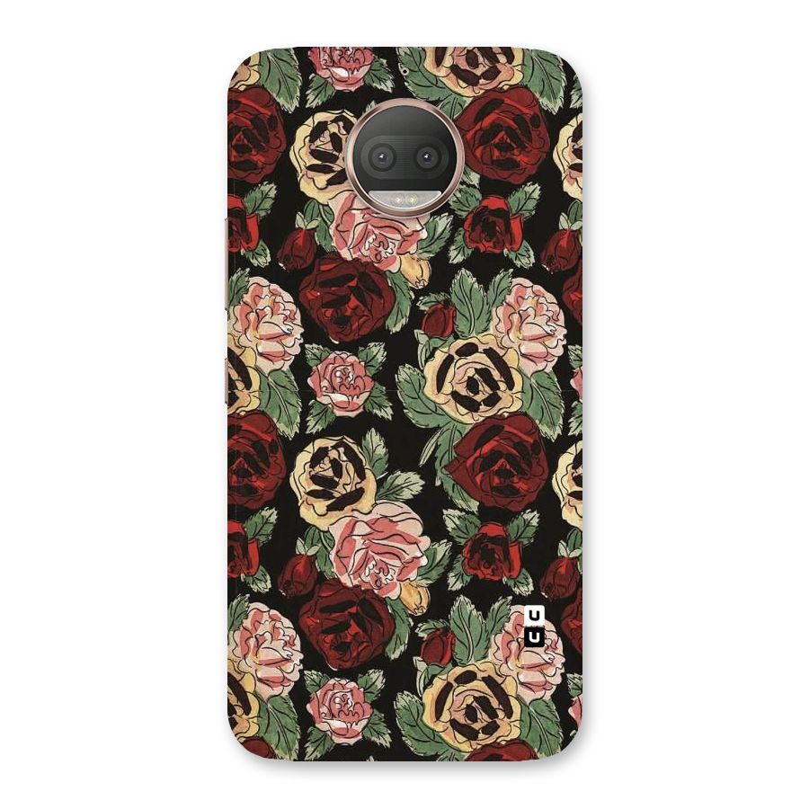 Dark Pastel Flowers Back Case for Moto G5s Plus