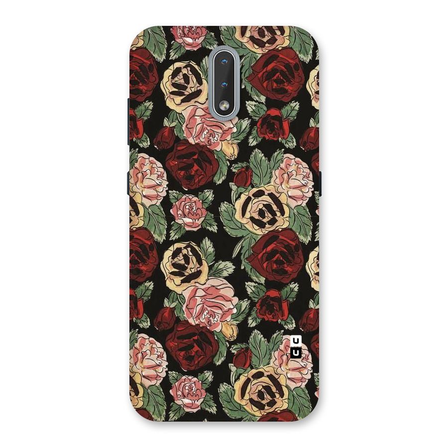 Dark Pastel Flowers Back Case for Nokia 2.3