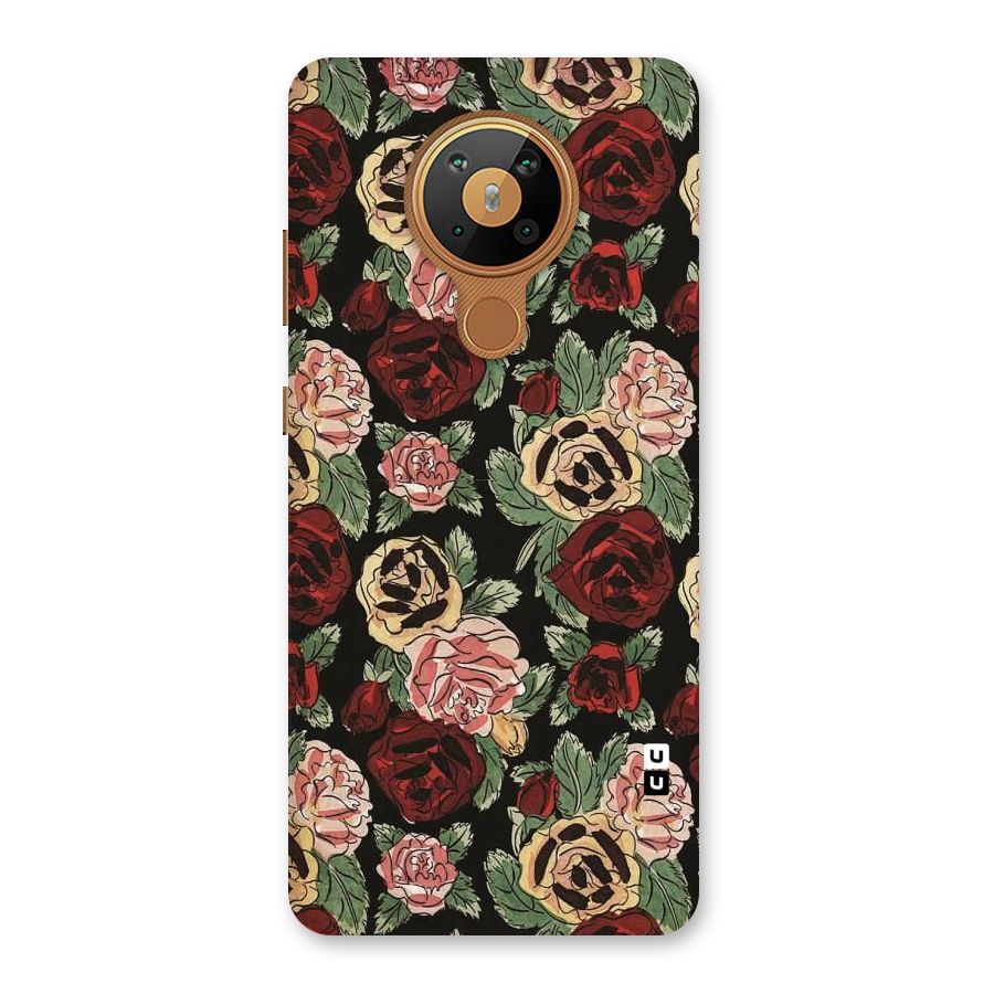 Dark Pastel Flowers Back Case for Nokia 5.3