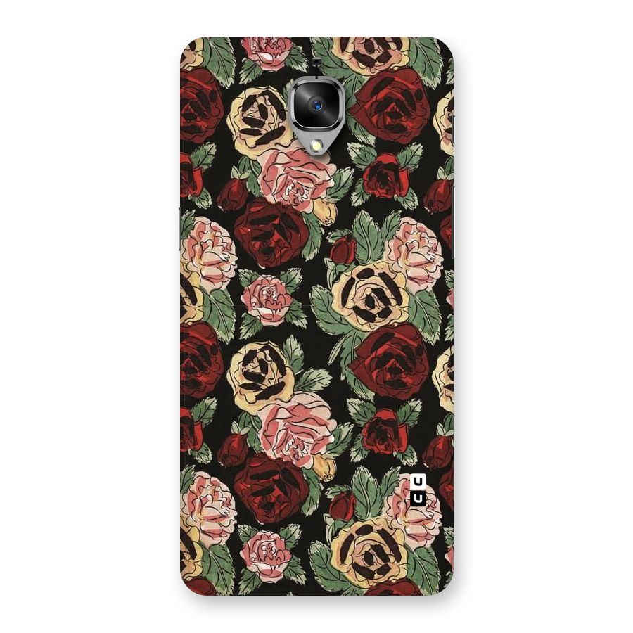 Dark Pastel Flowers Back Case for OnePlus 3T