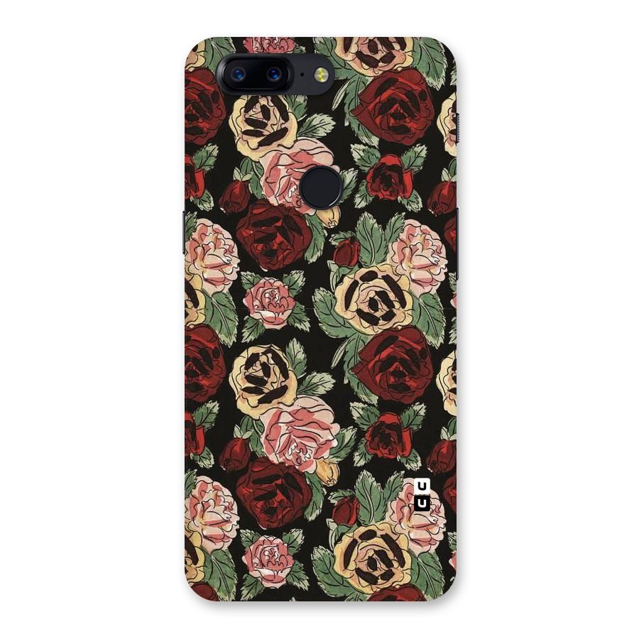 Dark Pastel Flowers Back Case for OnePlus 5T