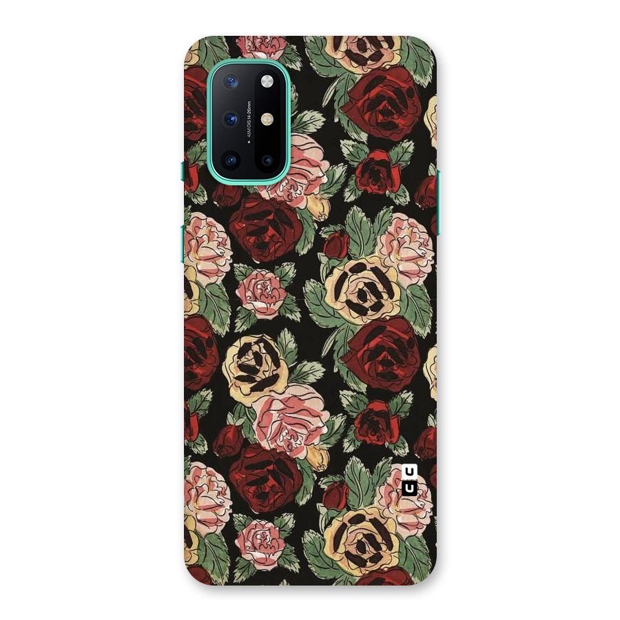 Dark Pastel Flowers Back Case for OnePlus 8T