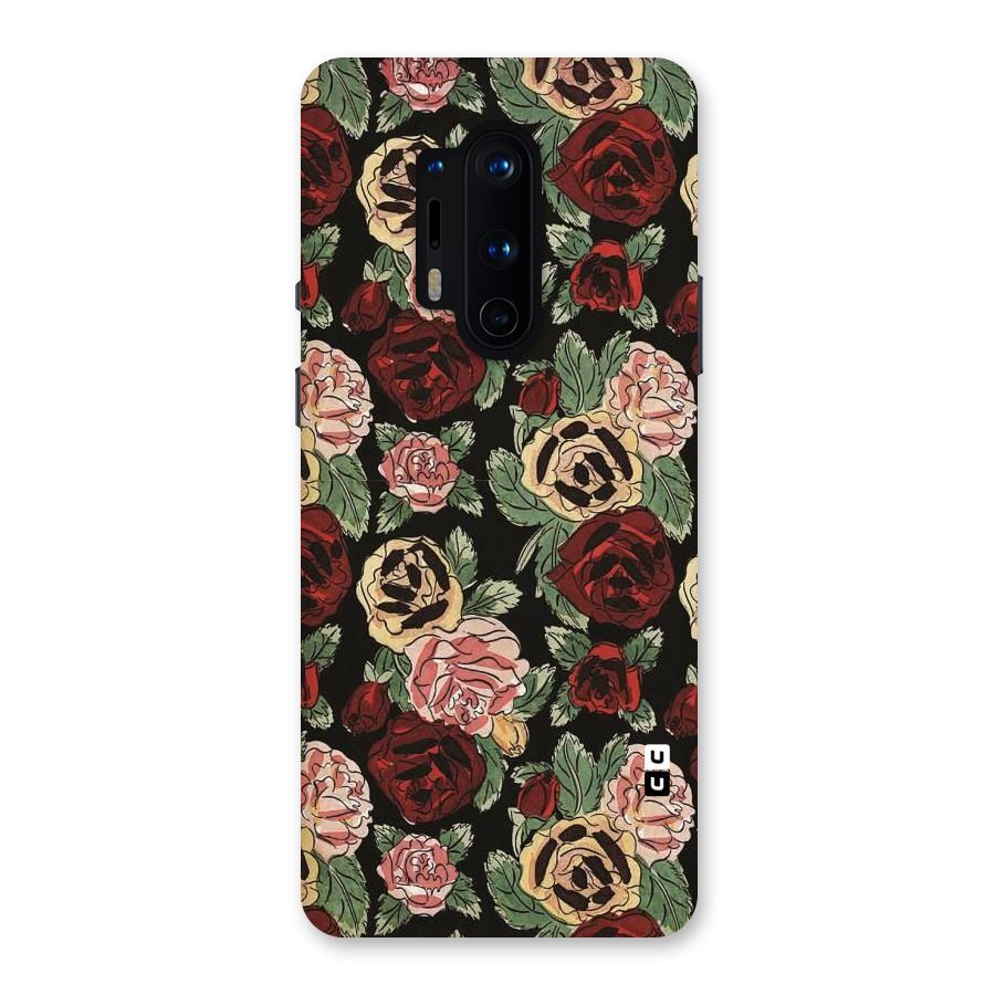 Dark Pastel Flowers Back Case for OnePlus 8 Pro