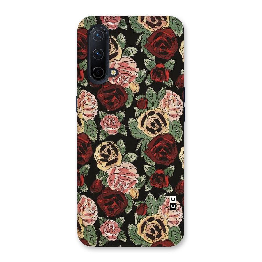 Dark Pastel Flowers Back Case for OnePlus Nord CE 5G