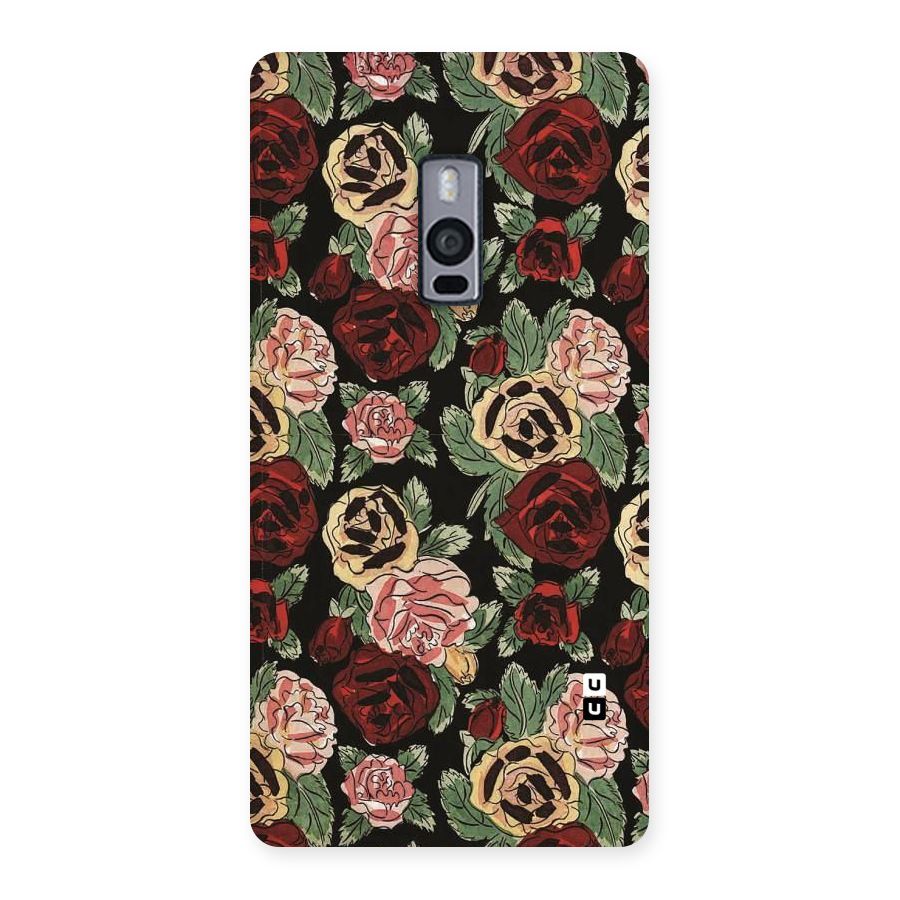 Dark Pastel Flowers Back Case for OnePlus Two
