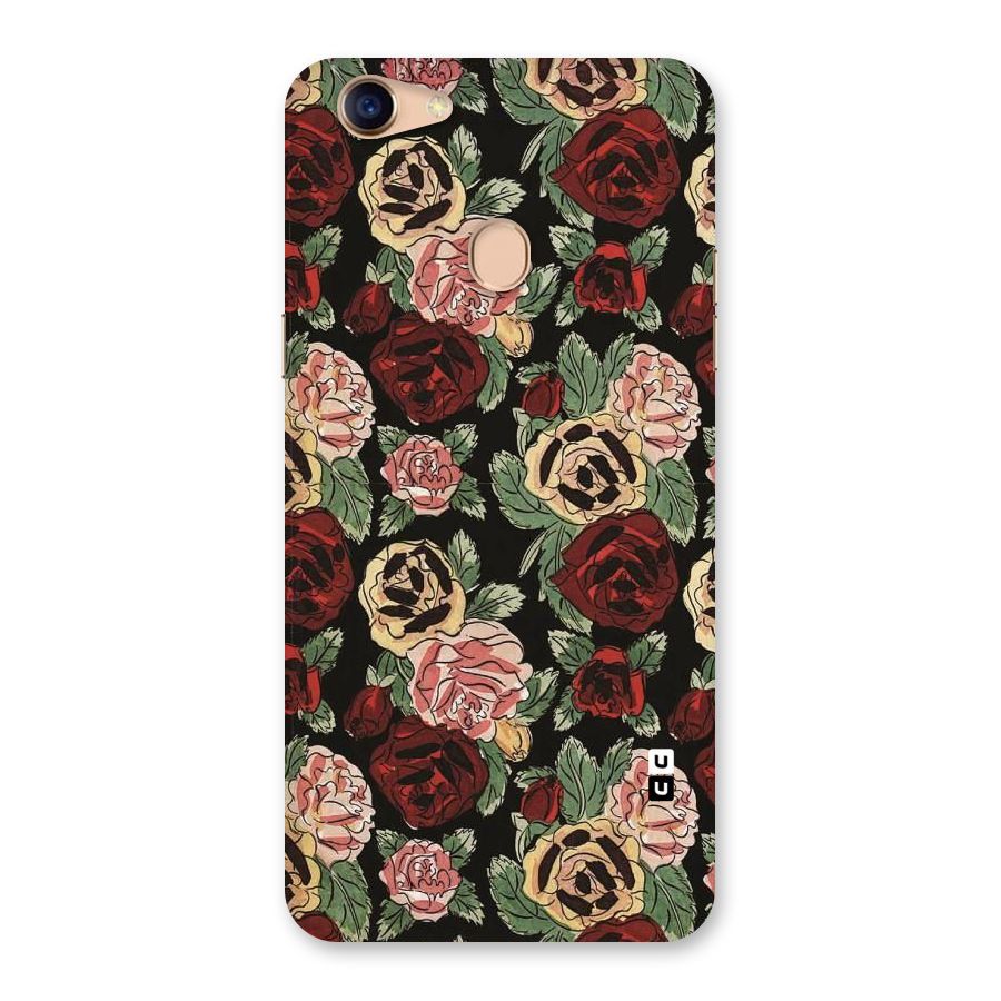 Dark Pastel Flowers Back Case for Oppo F5 Youth