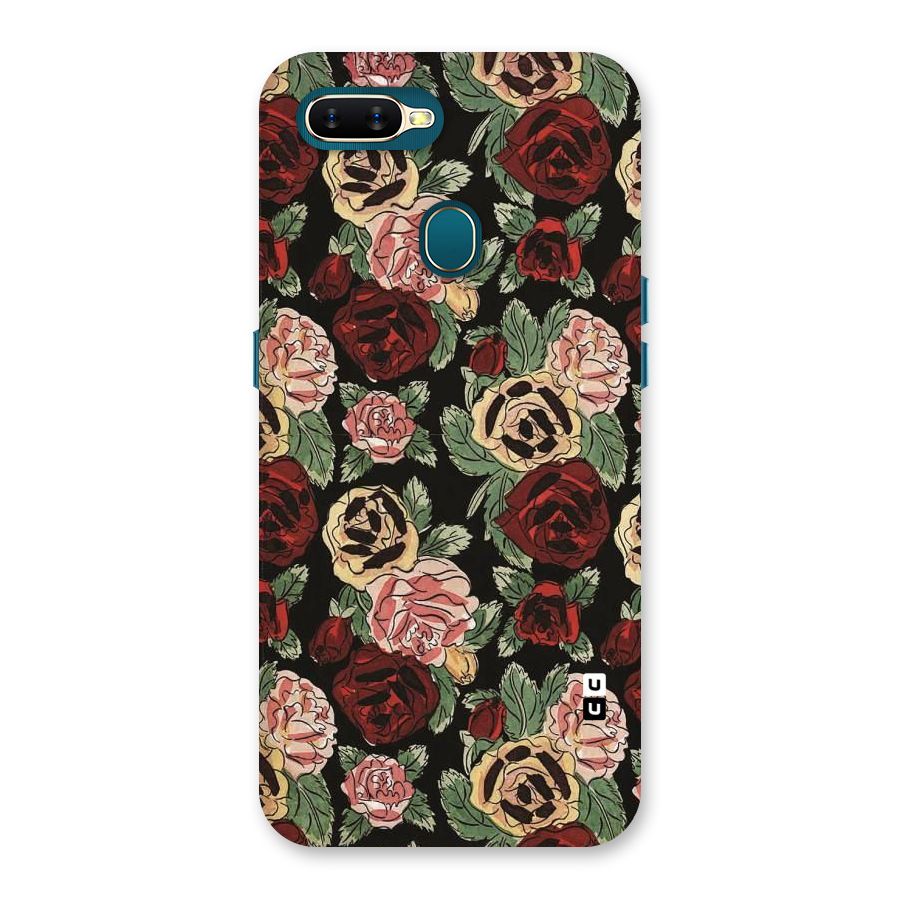 Dark Pastel Flowers Back Case for Oppo A11k