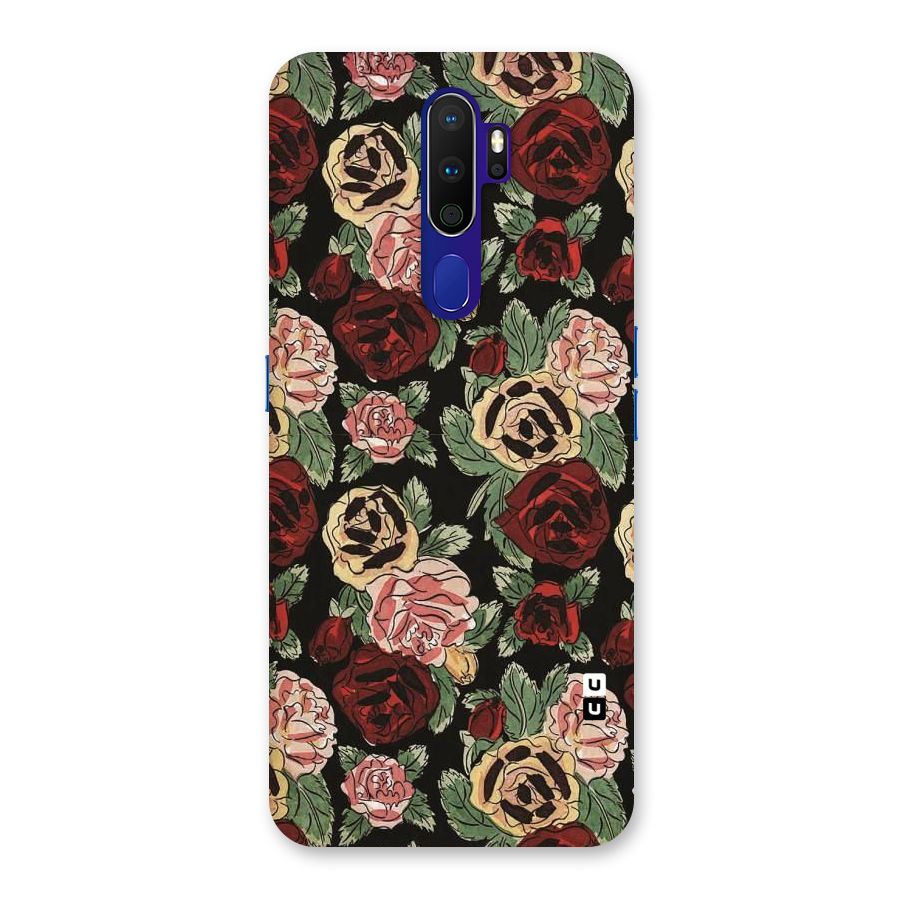 Dark Pastel Flowers Back Case for Oppo A9 (2020)