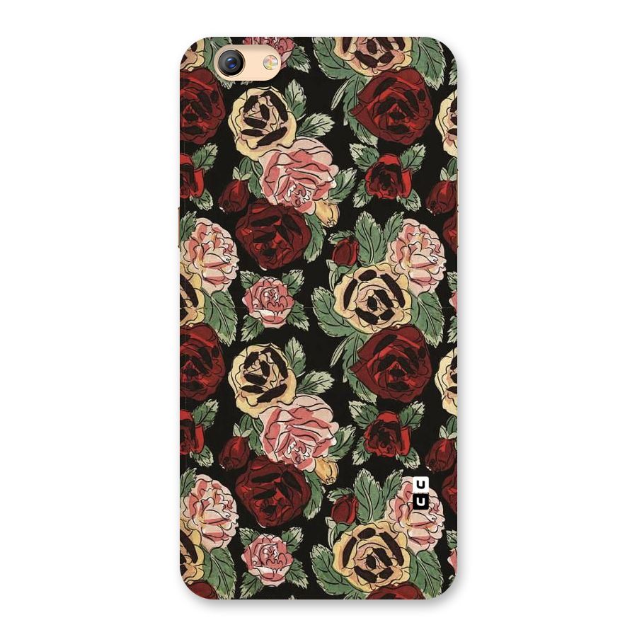 Dark Pastel Flowers Back Case for Oppo F3 Plus