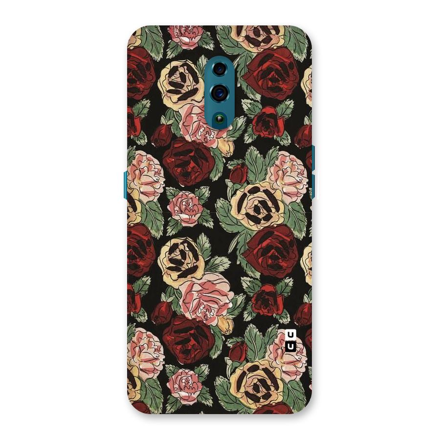 Dark Pastel Flowers Back Case for Oppo Reno