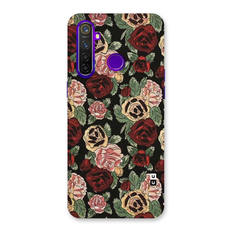 Dark Pastel Flowers Back Case for Realme 5 Pro