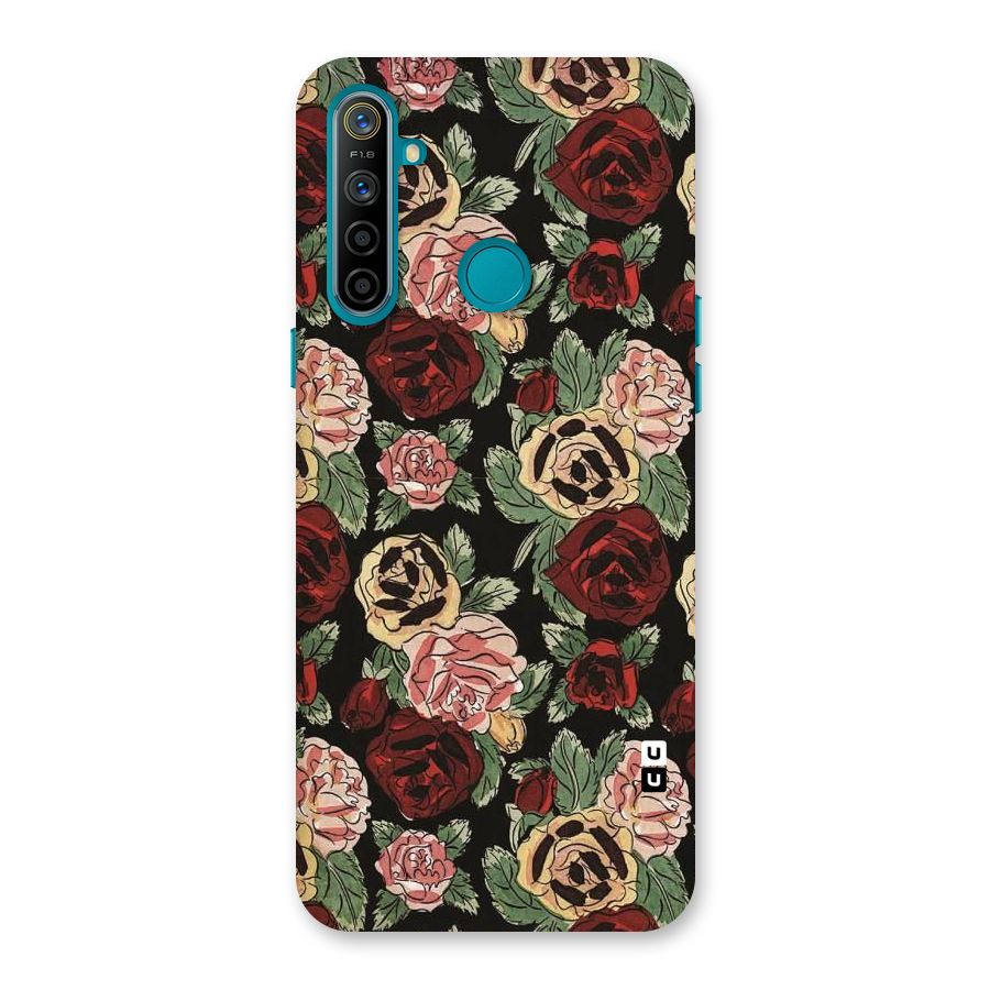 Dark Pastel Flowers Back Case for Realme 5i