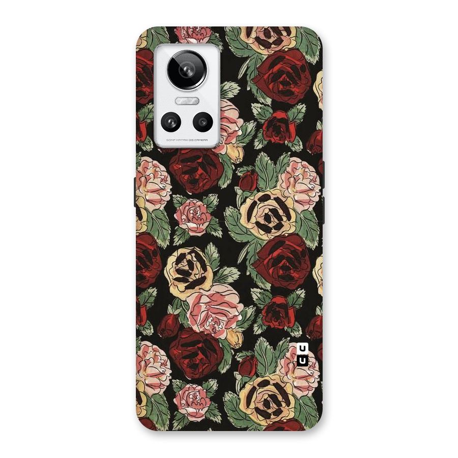 Dark Pastel Flowers Back Case for Realme GT Neo 3