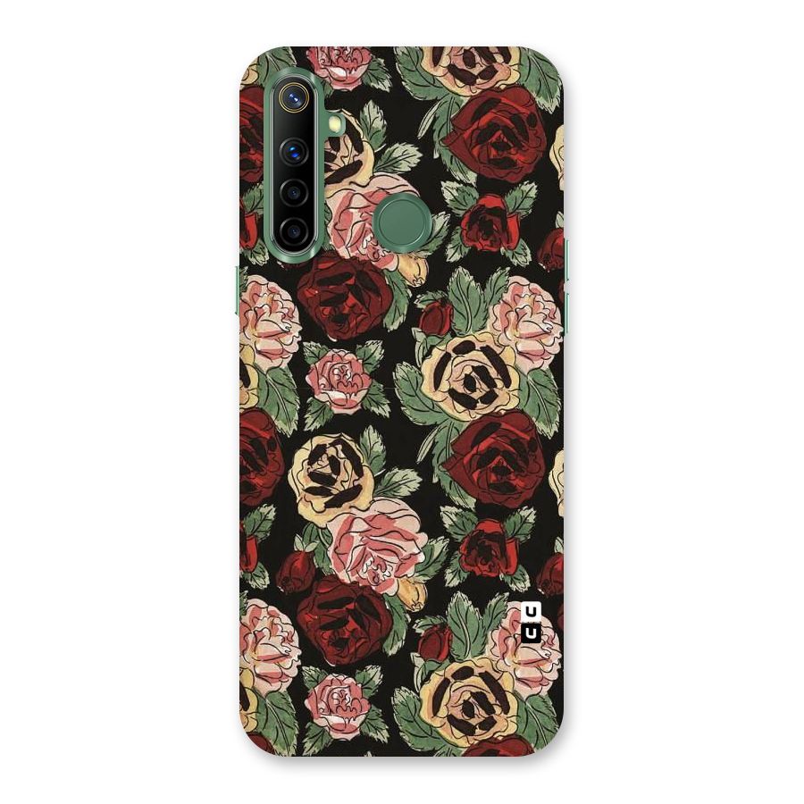 Dark Pastel Flowers Back Case for Realme Narzo 10