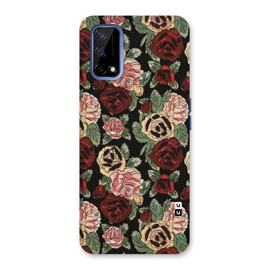 Dark Pastel Flowers Back Case for Realme Narzo 30 Pro