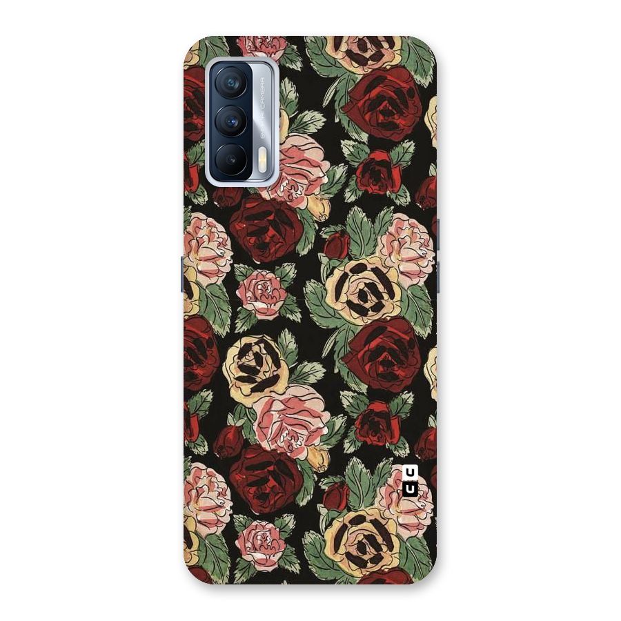 Dark Pastel Flowers Back Case for Realme X7