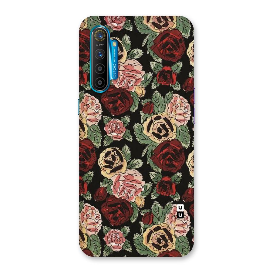 Dark Pastel Flowers Back Case for Realme XT