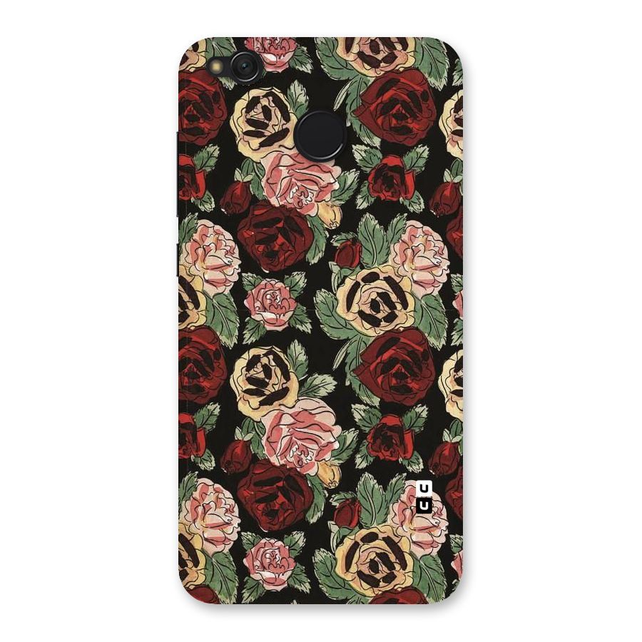 Dark Pastel Flowers Back Case for Redmi 4