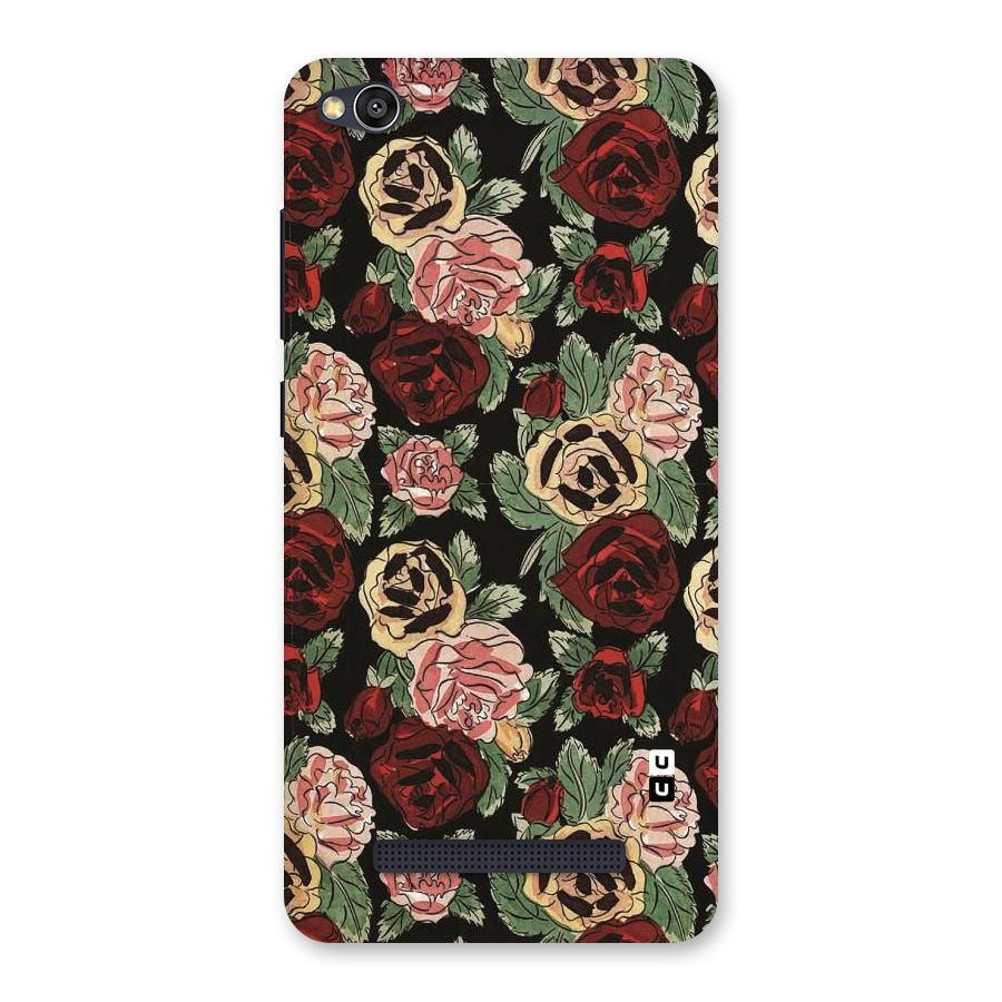 Dark Pastel Flowers Back Case for Redmi 4A