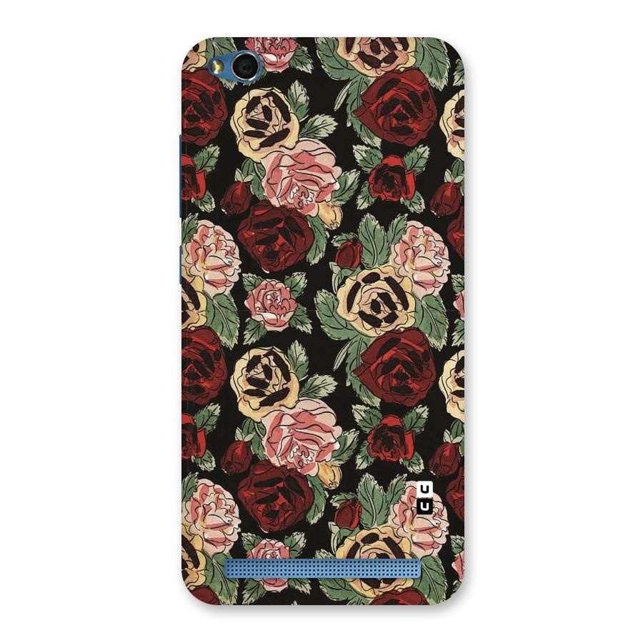 Dark Pastel Flowers Back Case for Redmi 5A