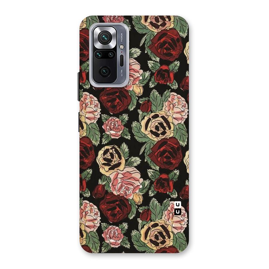 Dark Pastel Flowers Back Case for Redmi Note 10 Pro Max